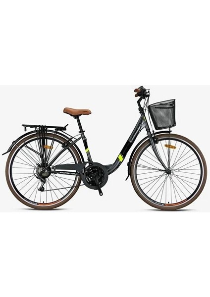 Tetra 3.0 28 V 15 Şehir Bisikleti Mat Füme-Siyah-Neon Sarı fiyatları