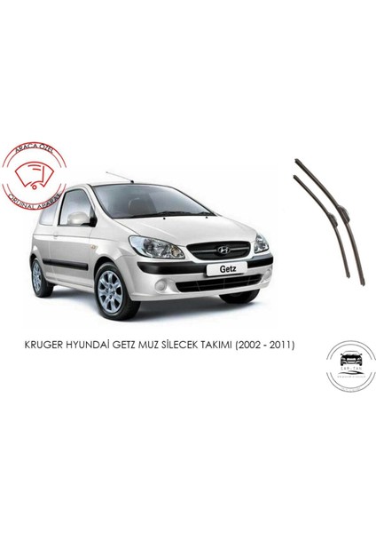 Hyundai Getz Cam Muz Silecek Takımı 2008 Model Araca Özel Aparat