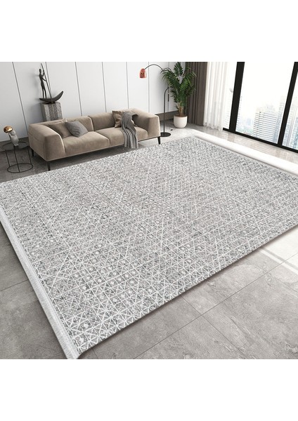 Sateen Koleksiyonu 6403 Salon Mutfak Koridor Kesme Yolluk Kaymaz Taban Yumuşak Dokulu Dokuma Halı Yolluk