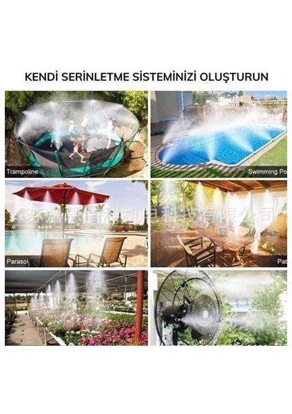 10 Metre Kendin Yap Balkon Veranda Çardak Kamelya Sulama Serinletme ve Nemlendirme Sistemi
