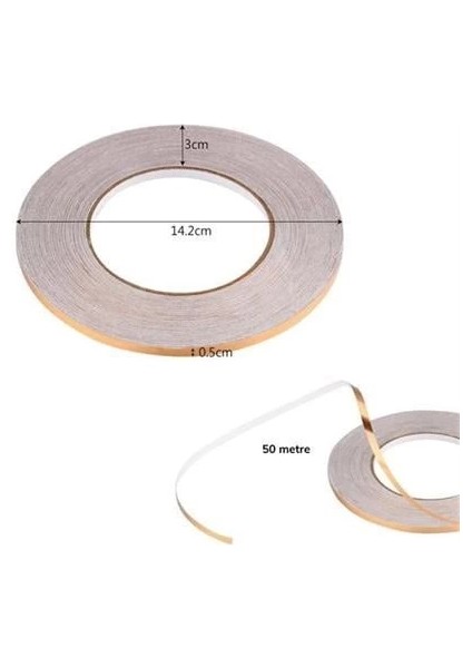 50 Metre Fayans Arası Şerit Dekoratif Yapışkan Renkli Dekor Su Geçirmez Sızdırmaz Altın Bant fiyatları