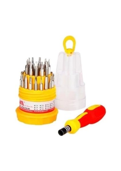 Orta 31 Parça Hassas Tornavida Bits Uç Seti Yumurta Tornavida