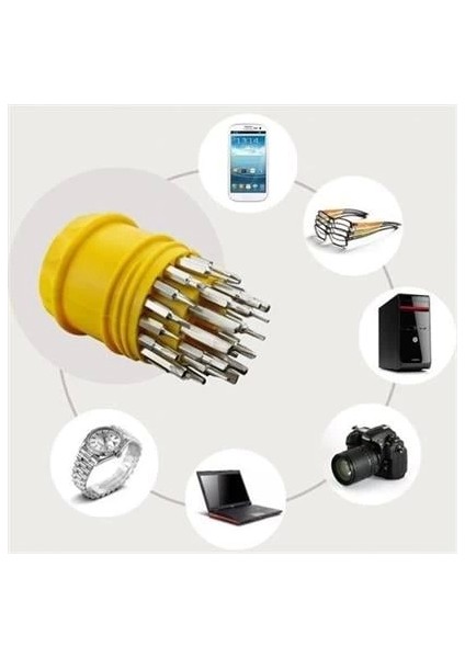 Orta 31 Parça Hassas Tornavida Bits Uç Seti Yumurta Tornavida modelleri