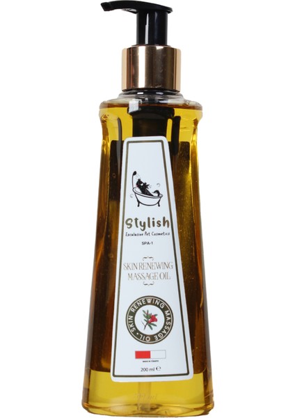 Stylish Kedi ve Köpekler Için Cilt Yenileyici Masaj Yağı 200 ml