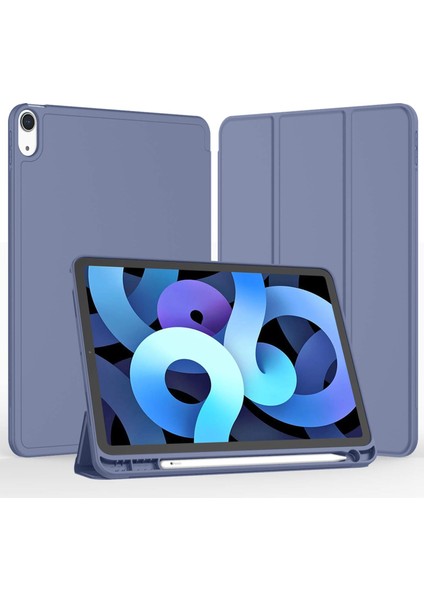 Apple iPad Air 5. Nesil 10.9 (2022) Kalemlikli Yatay Standlı Stromix Smart Kılıf A2588 A2589 A2591
