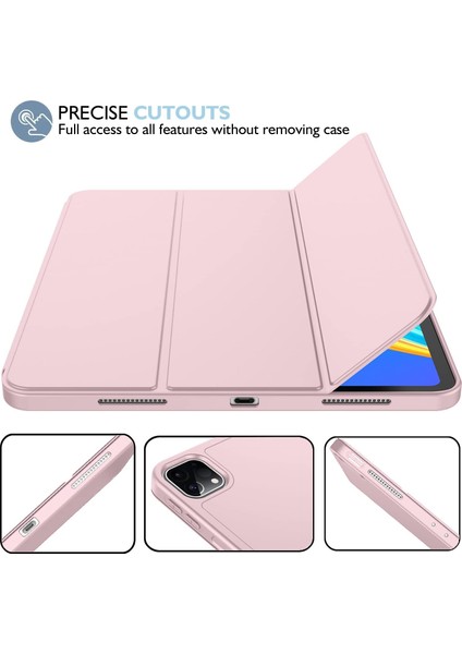 Apple iPad Pro 12.9 (2020) 4. Nesil Kalemlikli Yatay Standlı Stromix Smart Kılıf A2229 A2069 A2232 A2233