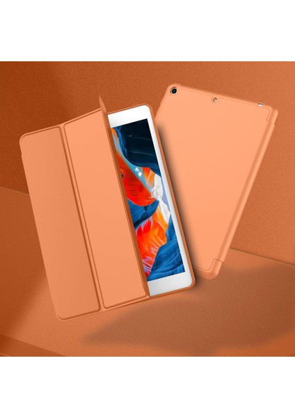 Apple iPad 7. Nesil 10.2 Inc (2019) Kalemlikli Yatay Standlı Stromix Smart Kılıf A2197 A2200 A2198