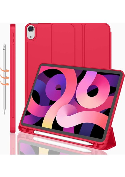 Apple iPad Air 5. Nesil 10.9 (2022) Kalemlikli Yatay Standlı Stromix Smart Kılıf A2588 A2589 A2591 fiyatları