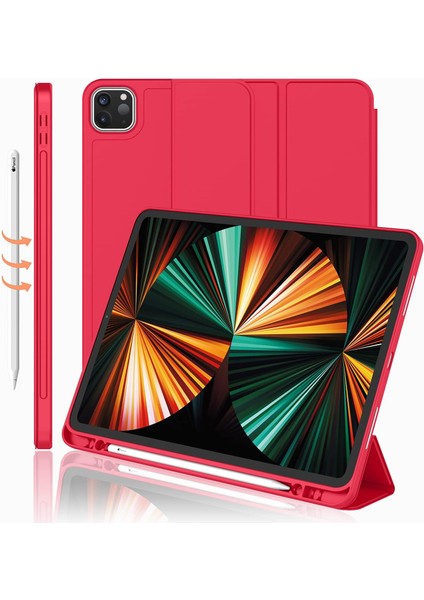 Apple iPad Pro 12.9 (2020) 4. Nesil Kalemlikli Yatay Standlı Stromix Smart Kılıf A2229 A2069 A2232 A2233 fiyatları
