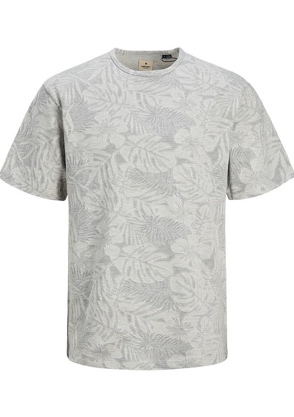 Jprblunael T-Shirt Ss Tee12253564 Gri Melanj
