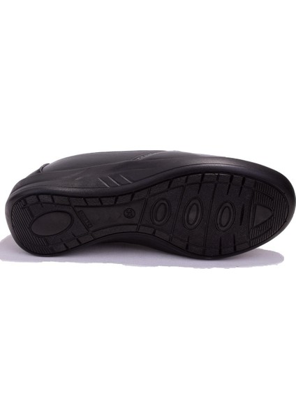 105072B Siyah Ortopedik Günlük Kadın Deri Ayakkabı fırsatları