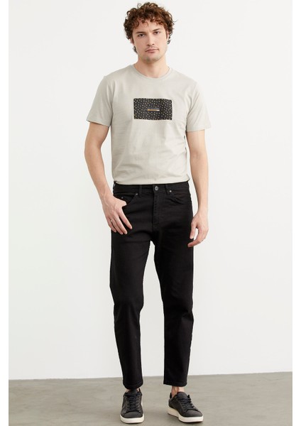 Skinny Fit Normal Bel Jean Pantolon - Füme