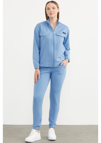 Oversize Cep Detaylı Eşofman Takım - Mavi fiyatları