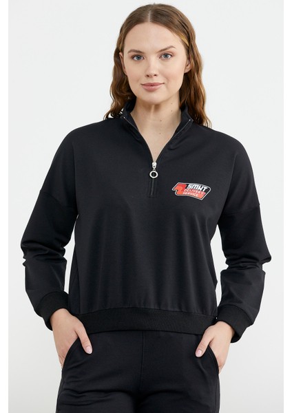 Jogger Dik Yaka Eşofman Takım - Siyah