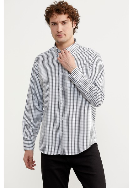 Kareli Uzun Kol Cepli Gömlek - Siyah fırsatları