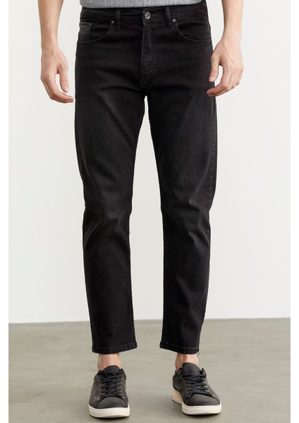 Skinny Fit Normal Bel Jean Pantolon - Siyah fırsatları