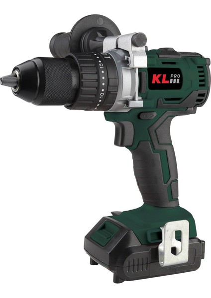 KL Pro KLDM1820B 18VOLT/2.0AH Li-Ion Çift Akülü Kömürsüz Profesyonel Darbeli Matkap