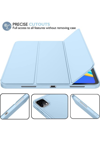 Apple iPad Pro 11 (2020) 2. Nesil Kalemlikli Yatay Standlı Stromix Smart Kılıf ve Ekran Koruyucu A2228 A2068 A2230 A2231