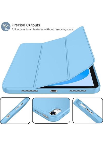 Apple iPad 10. Nesil 10.9 (2022) Kalemlikli Yatay Standlı Stromix Smart Kılıf ve Ekran Koruyucu A2696 A2757 A2777 A3162 fırsatları