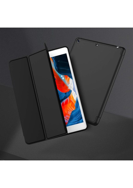 Apple iPad 7. Nesil 10.2 Inc (2019) Kalemlikli Yatay Standlı Stromix Smart Kılıf ve Ekran Koruyucu A2197 A2200 A2198 fırsatları