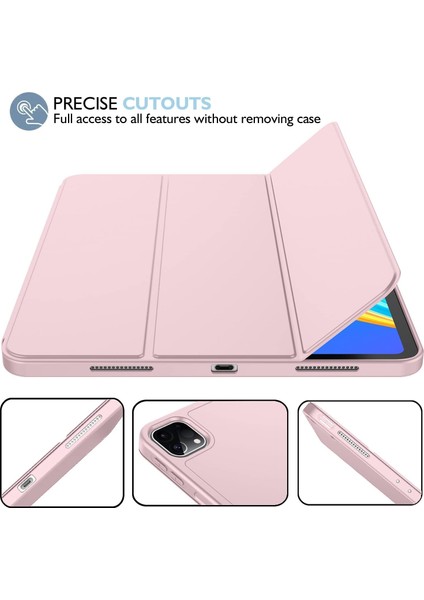 Apple iPad Pro 12.9 (2022) 6. Nesil Kalemlikli Yatay Standlı Stromix Smart Kılıf ve Ekran Koruyucu A2436 A2437 A2764 A2766 fırsatları