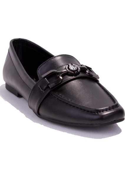 DZA07-8692050B Siyah Günlük Babet Kadın Ayakkabı
