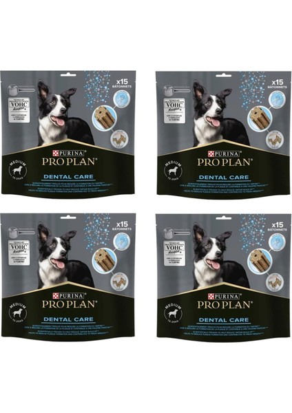 Proplan Dental Care Orta Irk Köpek Ödülü 15 Li 345 Gr. x 4 Paket