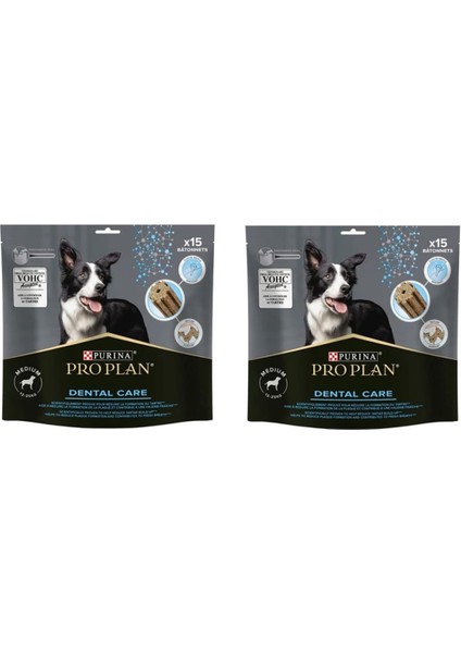 Proplan Dental Care Orta Irk Köpek Ödülü 15 Li 345 Gr. x 2 Paket