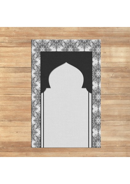 Dijital Baskılı Yıkanabilir Hediyelik Namazlık Seccade Halı, V-Seccade-25-Gri, fiyatları