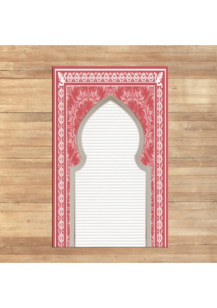 Dijital Baskılı Yıkanabilir Hediyelik Namazlık Seccade Halı, V-Seccade-27-Kırmızı, fiyatları