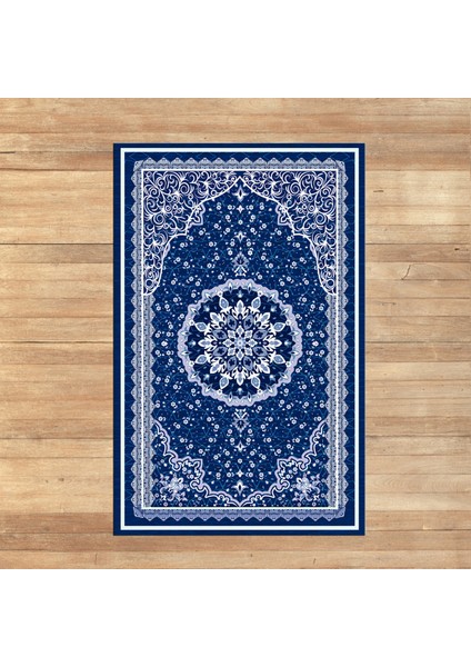 Dijital Baskılı Yıkanabilir Hediyelik Namazlık Seccade Halı, V-Seccade-40-Mavi, fiyatları