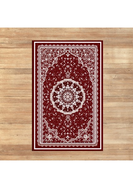 Dijital Baskılı Yıkanabilir Hediyelik Namazlık Seccade Halı, V-Seccade-40-Kırmızı, fiyatları