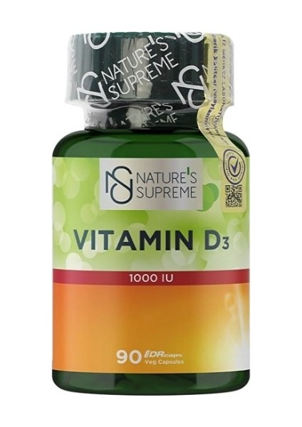 Nature's Supreme Vitamin D3 1000 Iu 90 Kapsül