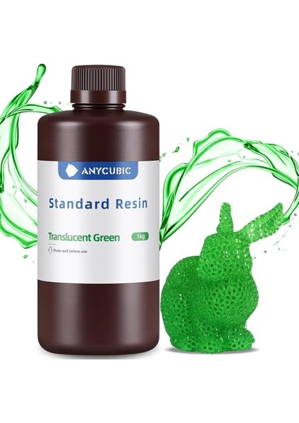 Standart Reçine Hd Yarı Saydam Yeşil 1 kg