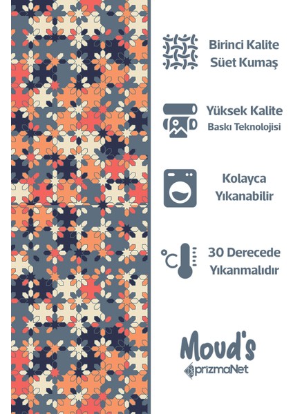 Mozaik Desenli Süet Dertsiz Masa Örtüsü fiyatları