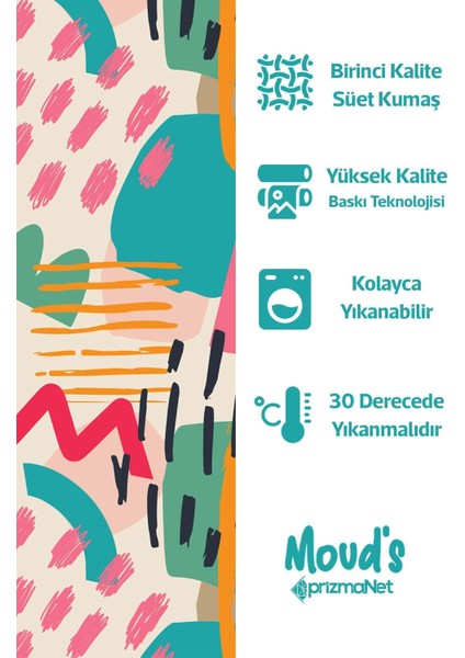 Artboard 1 Desenli Süet Dertsiz Masa Örtüsü