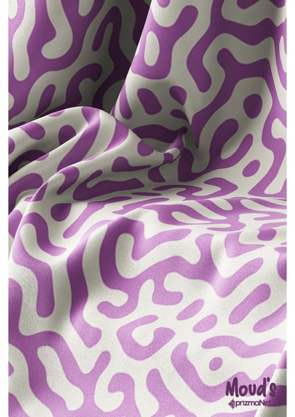 Mor Alley Desenli Yuvarlak Süet Dertsiz Masa Örtüsü modelleri