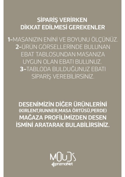 Ramazan Beyaz Lamba Desenli Süet Kumaş Dertsiz Yuvarlak Masa Örtüsü Ramadan