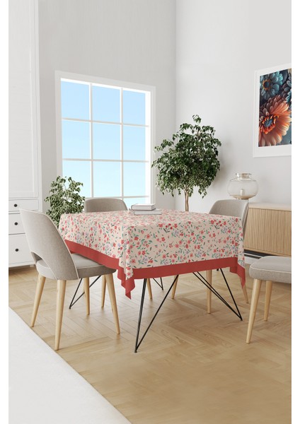 Miniso Çiçek Desenli Süet Dertsiz Masa Örtüsü