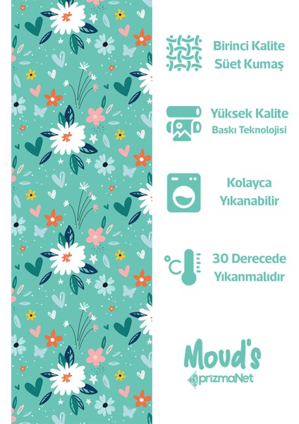 Eski Çiçek Desenli Süet Dertsiz Masa Örtüsü fiyatları