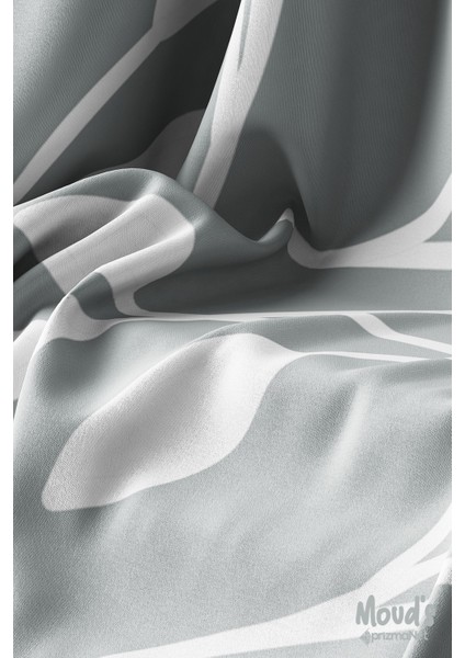 Gri Flora Serisi Desenli Süet Dertsiz Masa Örtüsü modelleri