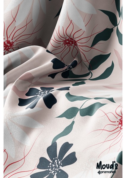 Mirror Flowers 4 Desenli Süet Dertsiz Masa Örtüsü modelleri