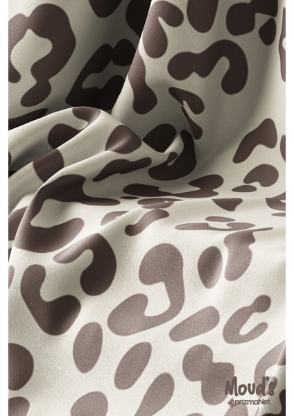 Kahverengi Benekler Desenli Süet Dertsiz Masa Örtüsü modelleri