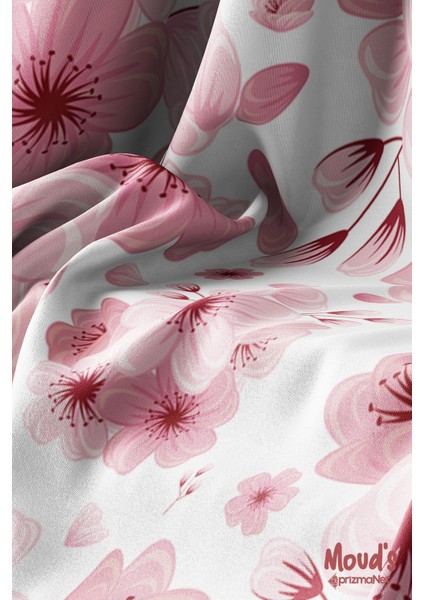 Pembe Çiçek Desenli Süet Dertsiz Masa Örtüsü modelleri