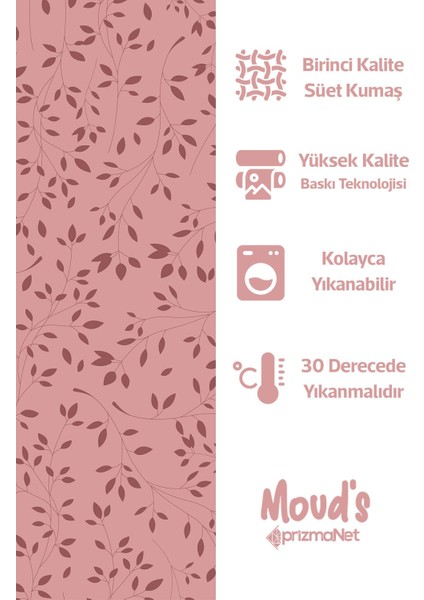 Bordo Ağaç Dalları Desenli Yuvarlak Süet Dertsiz Masa Örtüsü fiyatları