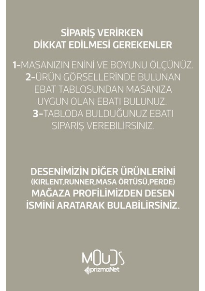 Ramazan Mübarek Çiçekli Desenli Süet Kumaş Dertsiz Yuvarlak Masa Örtüsü Ramadan