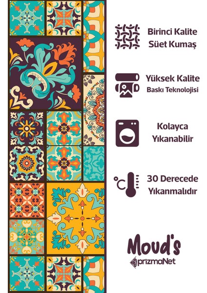 Osmanlı Desenli Süet Dertsiz Masa Örtüsü fiyatları