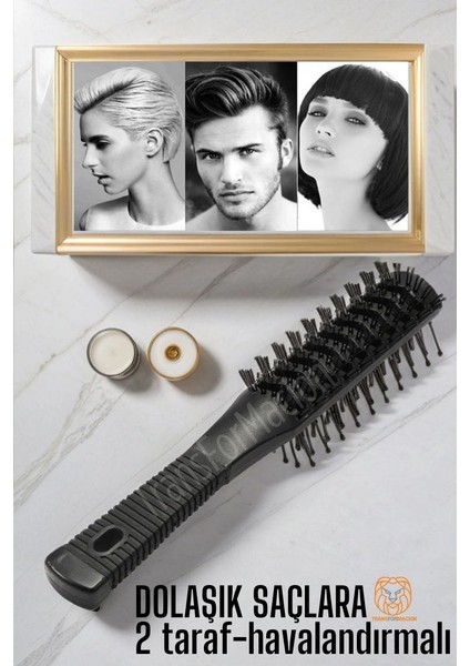 Nano Dolaşık Saç Tarağı Kavisli Havalandırmalı 720345 fiyatları