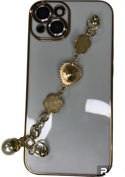 iPhone 13 Zincir Detaylı Lüx Telefon Kılıfı