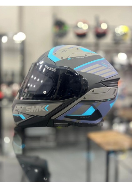 Gullwing Tekker Çene Açılır Kask Şeffaf Vizörlü